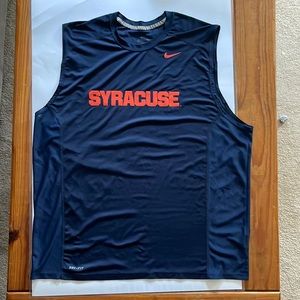 Nike Dri-fit sleeveless Syracuse shirt.